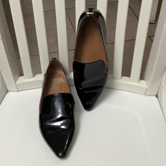 Calvin Klein Black Leather Loafers Flats - Picture 7 of 10
